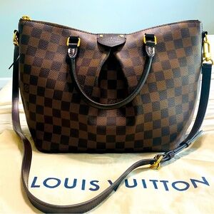 Louise Vuitton Siena Handbag Damier MM